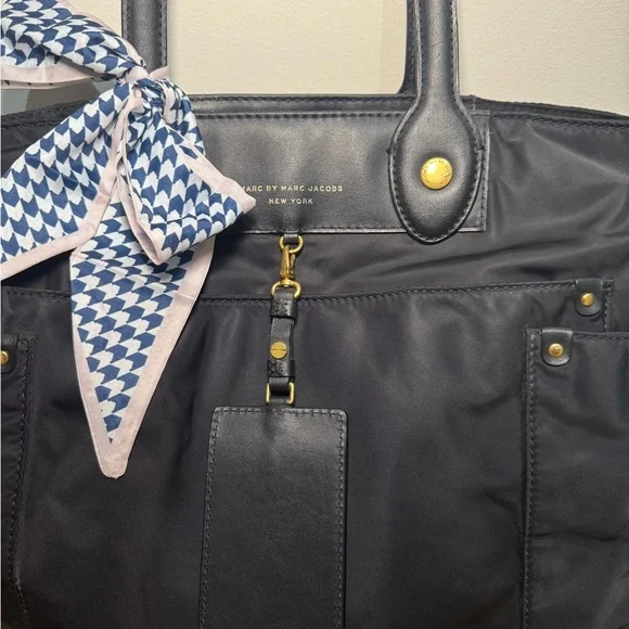 Marc by Marc Jacobs Nylon Tote – Black with Gold Hardware - Picture 3 of 9